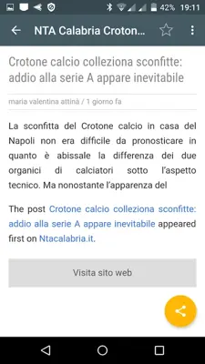 Crotone notizie gratis android App screenshot 2